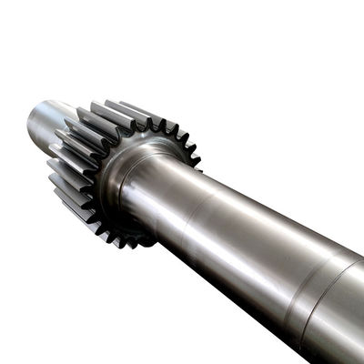 EN24 Forging Steel Ball Mill Rotary Kiln Drive Spur Pinion Gear Shaft